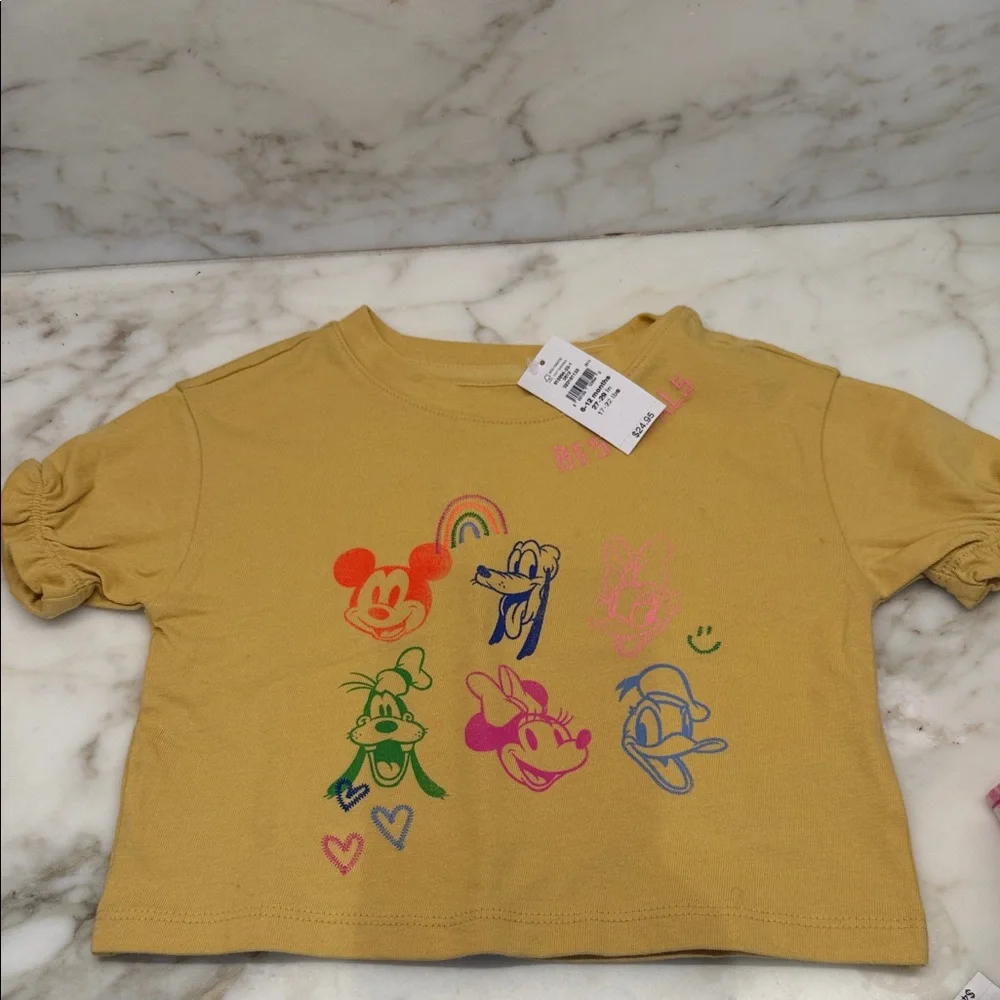 GAP Disney Kids Yellow Graphic T-Shirt